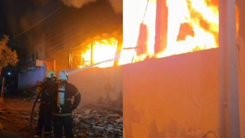 Incêndio atinge fábrica de velas em Juazeiro do Norte; vídeo