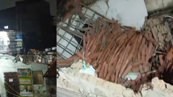 Casa desaba após chuvas em Fortaleza, e homem fica desabrigado; imagens