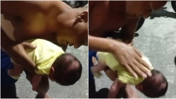 VÍDEO: Policial militar de folga salva recém-nascido engasgado em Fortaleza