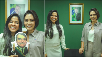 Priscila Costa, pivô da crise entre Flávio Bolsonaro e Michelle no Ceará, deixa disputa ao Senado e será candidata a deputada federal