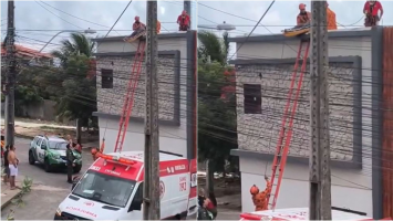 Homem sofre choque elétrico ao tentar consertar fiação no telhado de casa, em Fortaleza