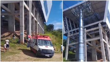 Trabalhador sofre acidente durante manutenção do Teleférico do Horto, em Juazeiro do Norte