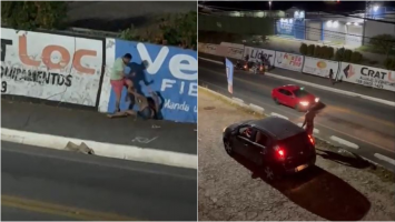 Homem é preso após agredir mulher com socos e chutes em avenida no interior do Ceará