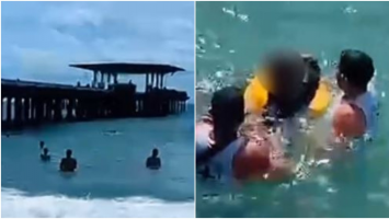 Adolescente é resgatado de afogamento após salto de ponte em Fortaleza; vídeo