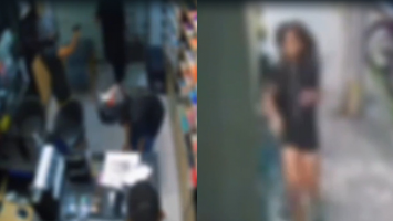 Vídeo: Adolescente de 14 anos tenta roubar celulares de loja, mas é baleada por PM de folga e apreendida